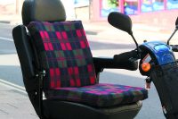 Harley 2 way support cushion on a scooter